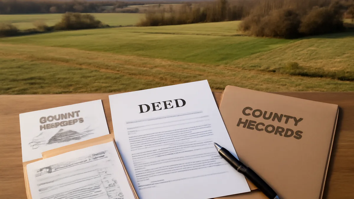 Legal Documents for Selling Land in Ohio