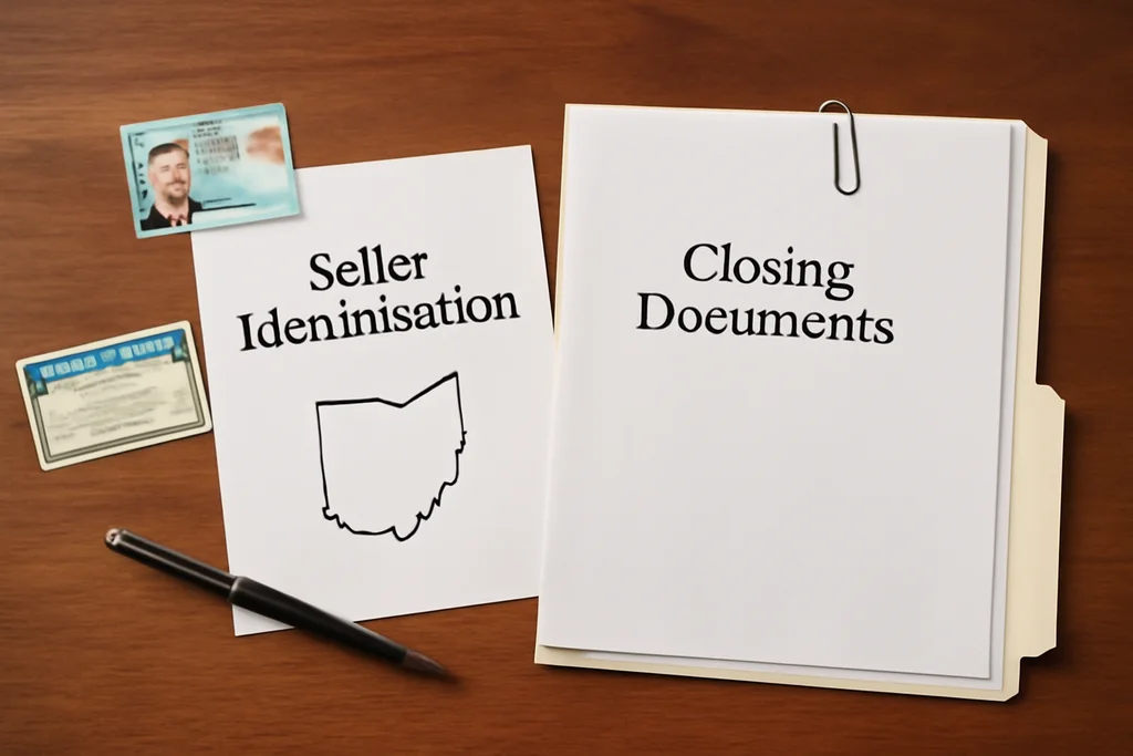 Seller identification and closing documents for Ohio land