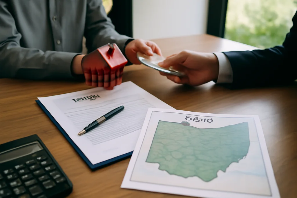 Direct cash land sale closing setup for Ohio property